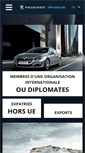 Mobile Screenshot of peugeot-diplomates.com