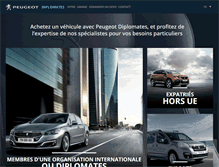 Tablet Screenshot of peugeot-diplomates.com